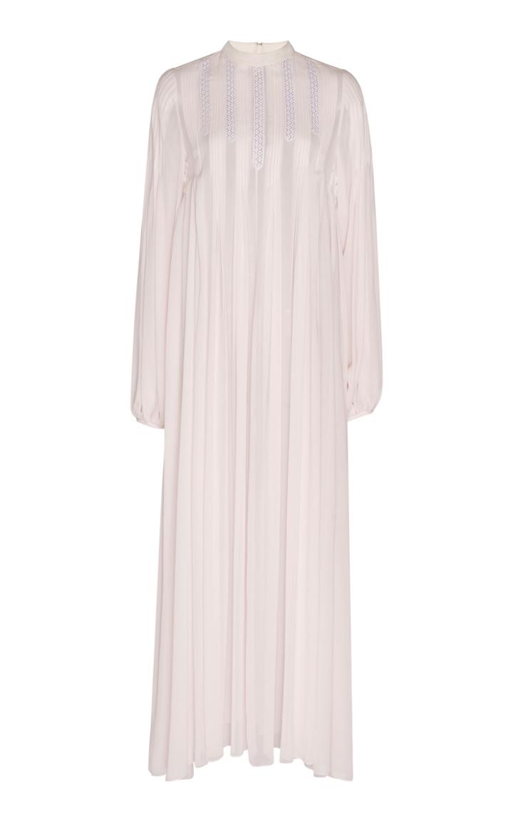 Giambattista Valli Chiffon Mock Neck Shift Dress