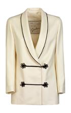 Giuliva Heritage Collection Claudia Double Breasted Frog Button Wool Dinner Jacket