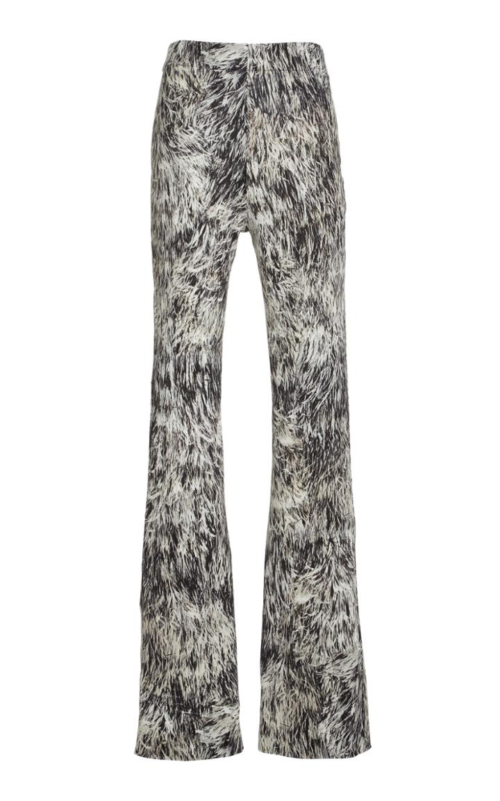 Moda Operandi Petar Petrov Hajar Printed Silk Jersey Trousers