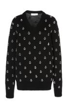 Moda Operandi Michael Kors Collection Anchor-embellished Cashmere Sweater Size: S