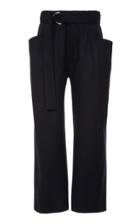 Proenza Schouler Belted Wool-blend Straight-leg Pants