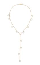 Charms Company Pearls Of Joy 14k Rose-gold And Pearl Lariat Necklace