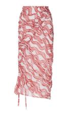 Atlein Printed Stretch Tulle Skirt