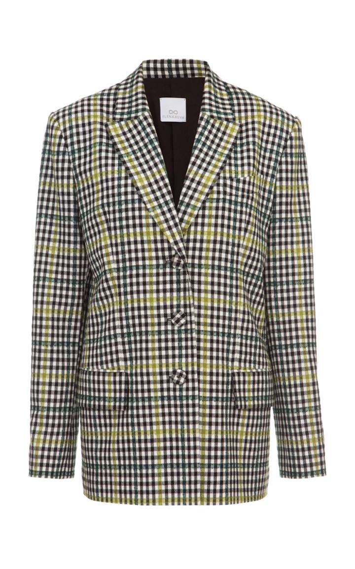 Elenareva Loose Plaid Jacket