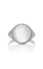 Susan Foster 18k White Gold And Diamond Moonstone Ring
