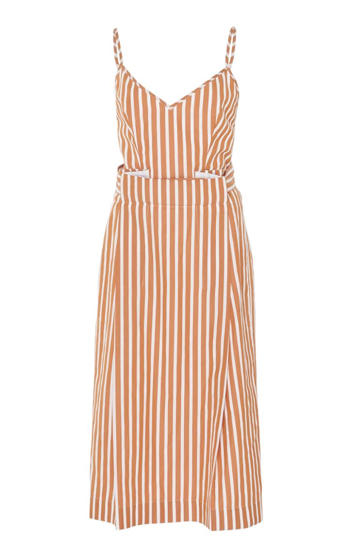 Victoria Beckham Cami Pleat-front Midi