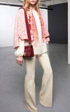 Giambattista Valli Ivory Velvet Pant