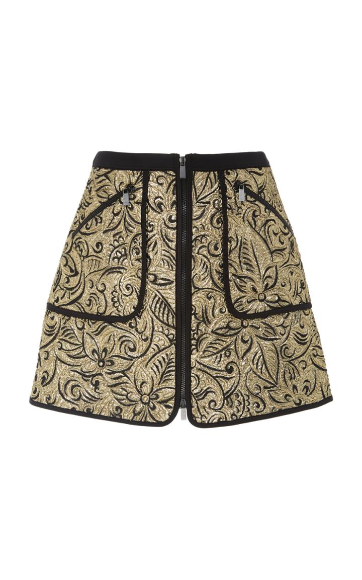 Michael Kors Collection Floral Mini Surf Skirt