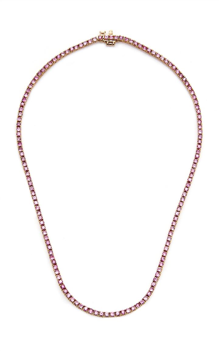 Mateo Gold, Pink Sapphire Necklace
