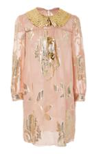 Anna Sui Beloved Metallic Jacquard Dress
