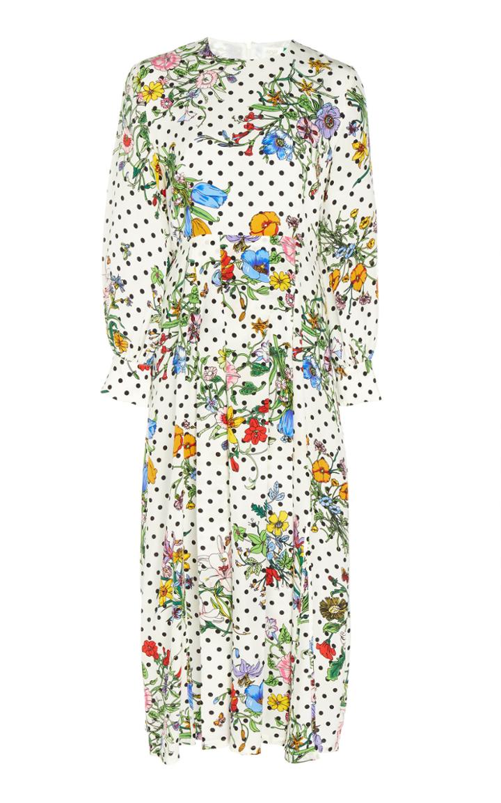 Rixo London Emma Silk Floral Dress