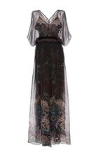 Roberto Cavalli Floor Length Paisley Evening Gown