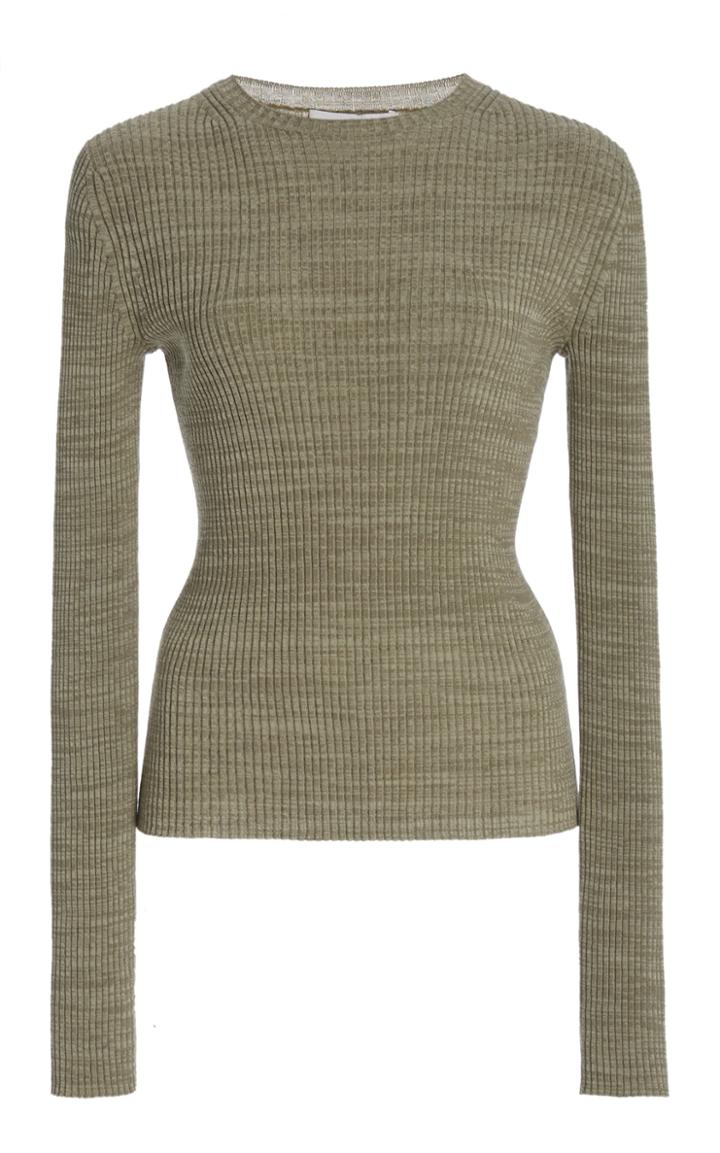 Moda Operandi Vince Marled Ribbed-knit Top