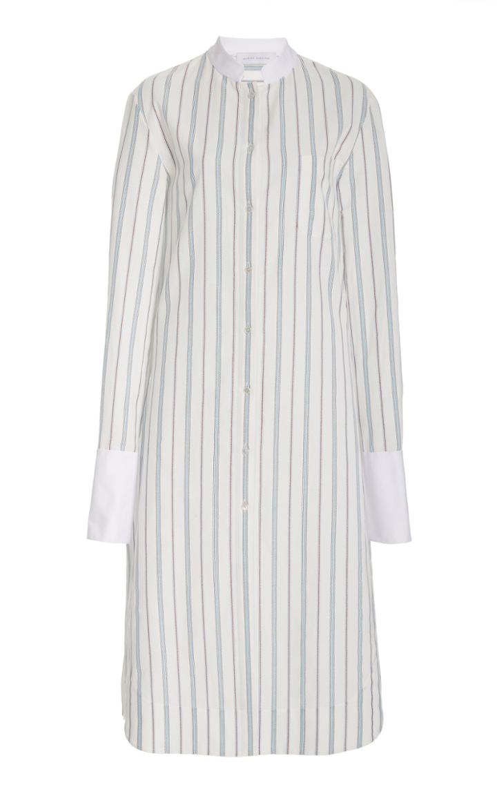 Moda Operandi Marina Moscone Alex Striped Cotton-blend Top