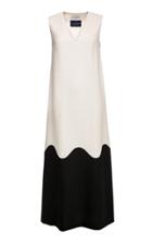 Lilli Jahilo Ida Two-tone Wool Maxi Dress