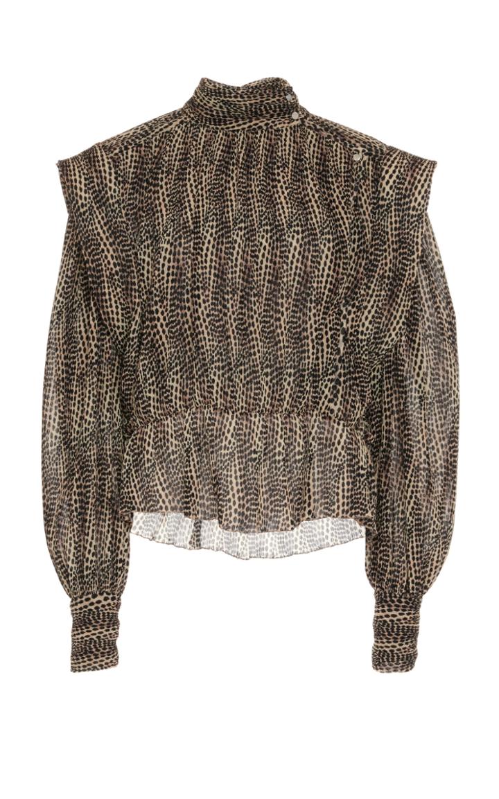 Moda Operandi Isabel Marant Anais Printed Georgette Blouse
