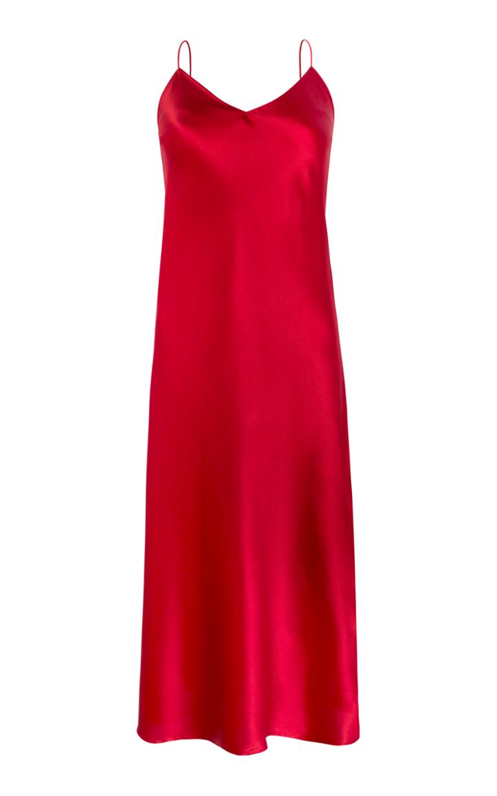 Adriana Iglesias Jadi Silk Satin Dress