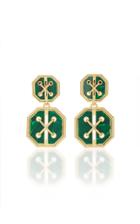 David Webb Cross Stitch Earrings