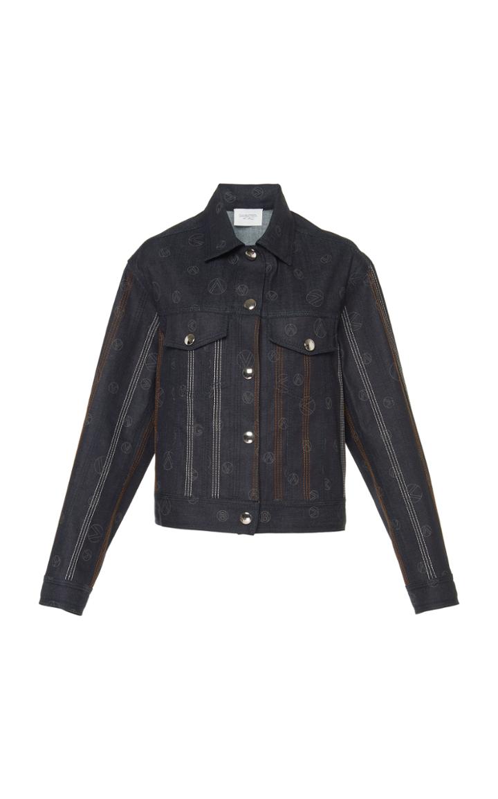 Giambattista Valli Contrast Stich Denim Jacket