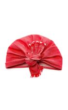 Lola Hats Red Denim Turban