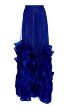 Moda Operandi Costarellos Silk Tulle Skirt With Oversized Organza Flowers Size: 36