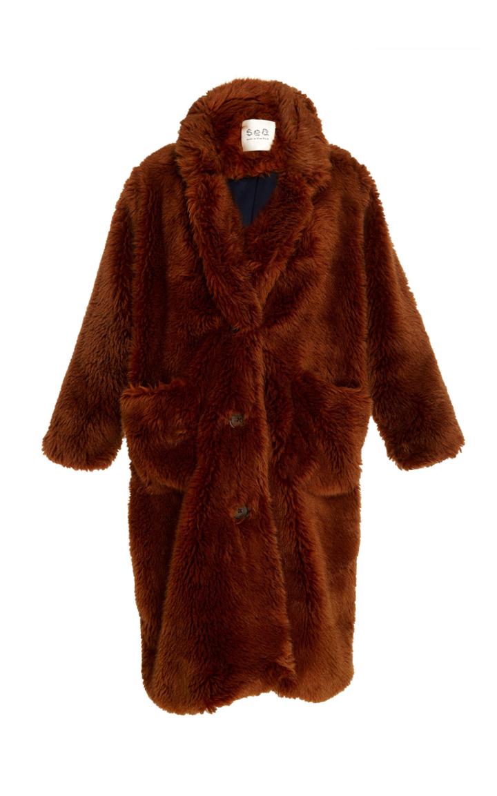 Sea Madeline Full Length Mohair Coat