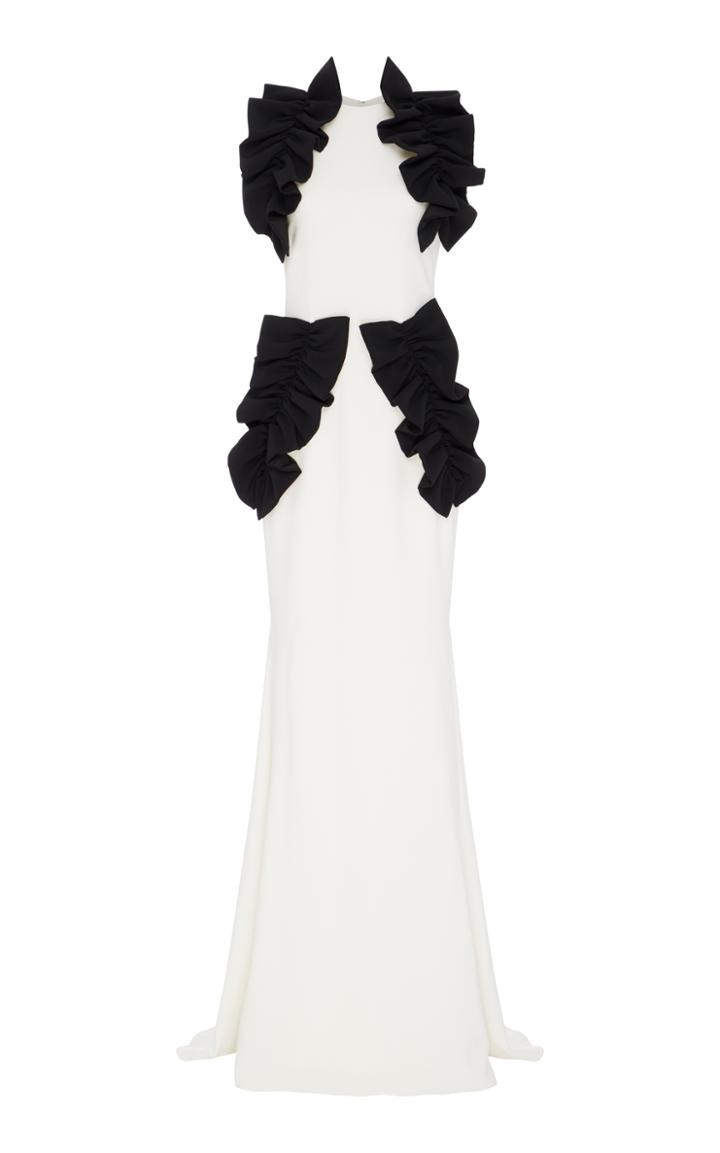 Christian Siriano Side Ruffle Gown