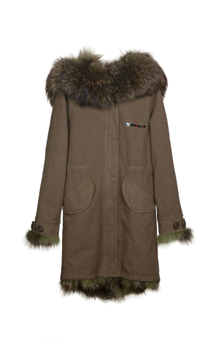 Yanina Demi Couture Fur Lined Parka