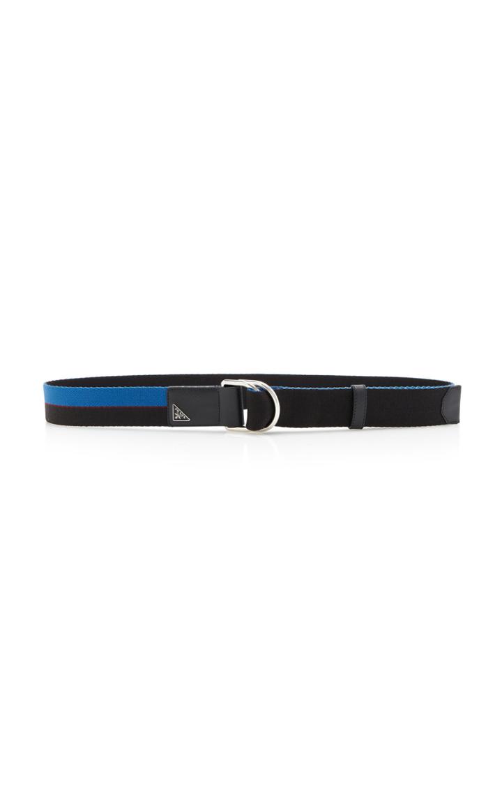 Prada Reversible Two-tone Fabric Belt