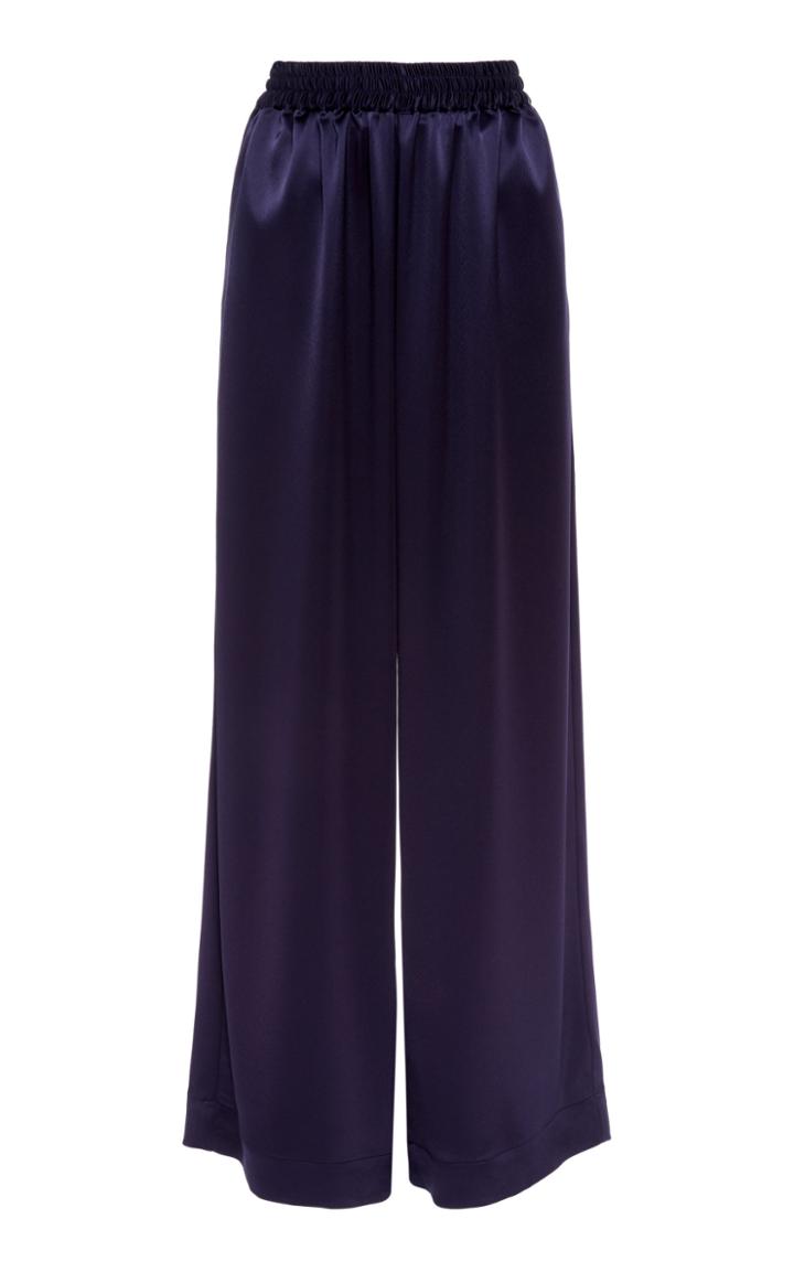 Deveaux High Waisted Satin Pants