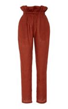 Johanna Ortiz Ambiance High Rise Linen Trousers