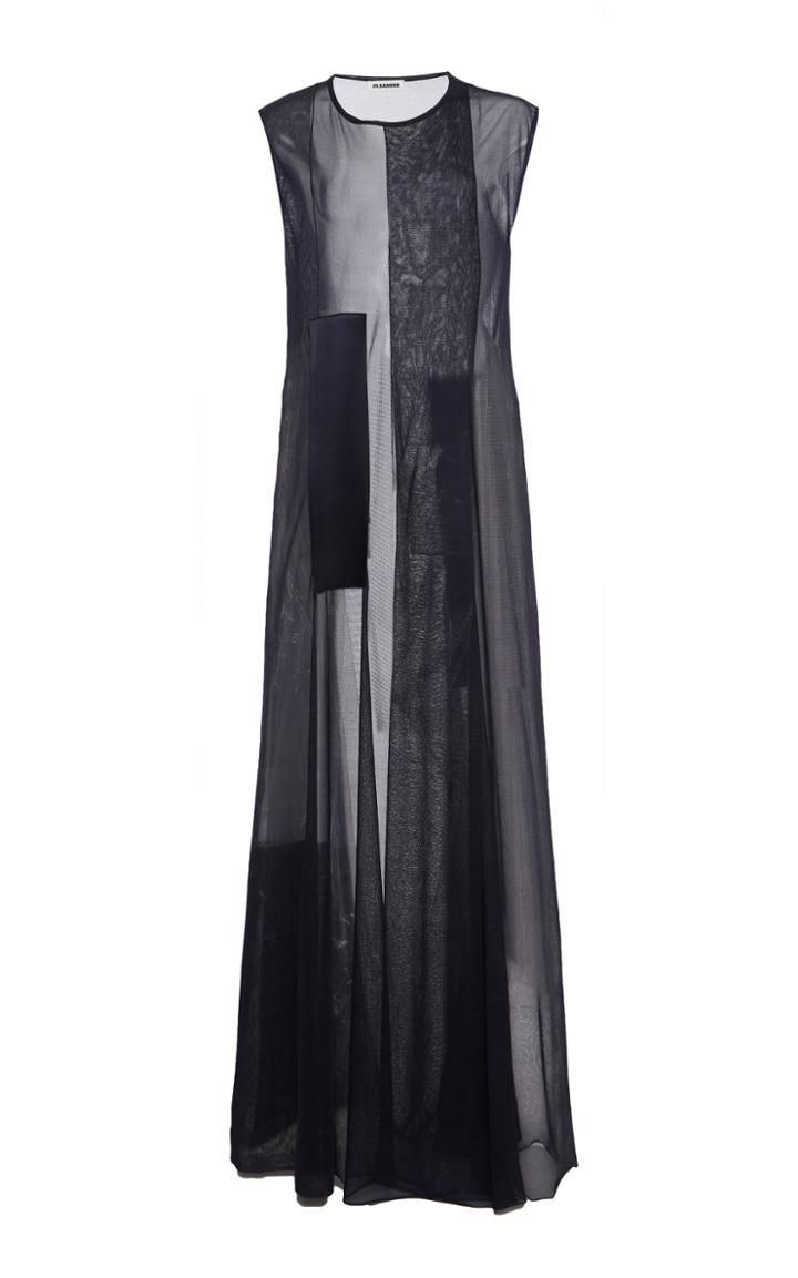 Moda Operandi Jil Sander Sleeveless Silk Maxi Dress