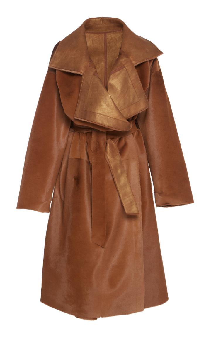 Akris Tropical Kangaroo Fur Trench