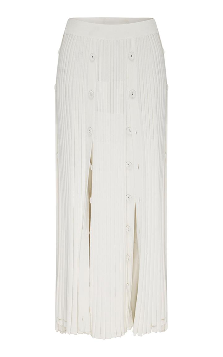 Christopher Esber Pleated Stretch-knit Midi Skirt Size: Xs