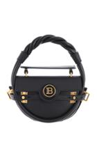 Moda Operandi Balmain Bbuzz Circle 21 Leather Top Handle. Bag