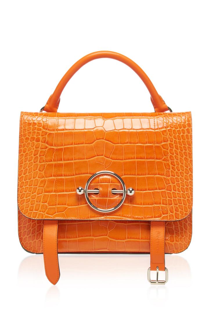 Jw Anderson Croc Embossed Disc Satchel