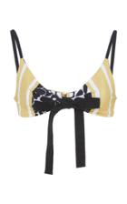 Silvia Tcherassi Patterned Fern Bikini Top