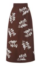 Moda Operandi Prada High-rise Mohair Wool Embellished Skirt Size: 36
