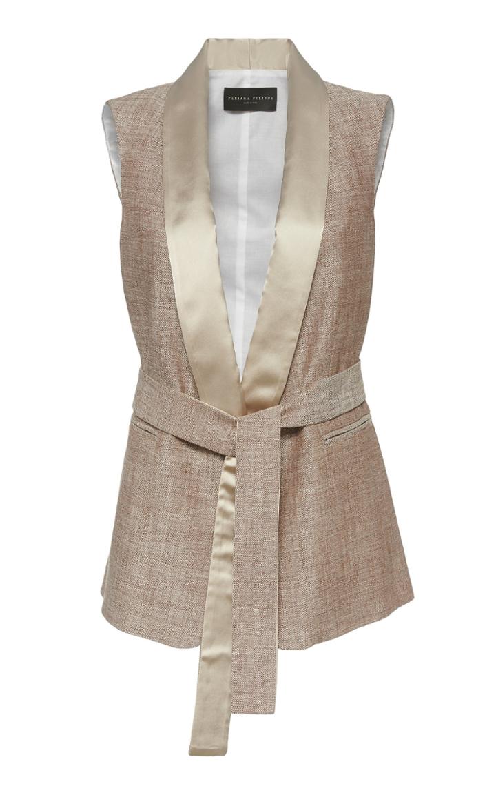 Fabiana Filippi Belted Linen Vest