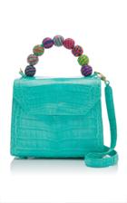 Nancy Gonzalez Lily Fiesta Mini Crocodile Top Handle Bag