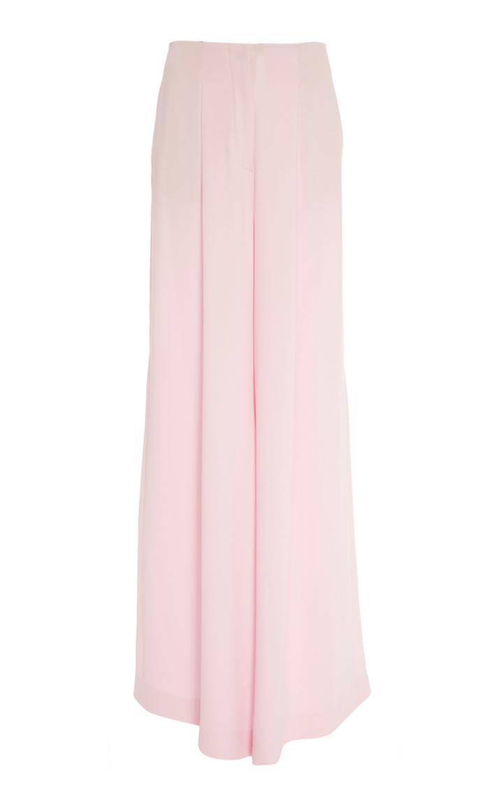 J. Mendel Wide Leg Silk Crepe Pant