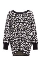 Jonathan Cohen Abstract Orchid Jacquard Pullover