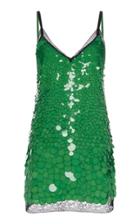 Moda Operandi Dundas Lace Sequined Silk Mini Dress Size: 36
