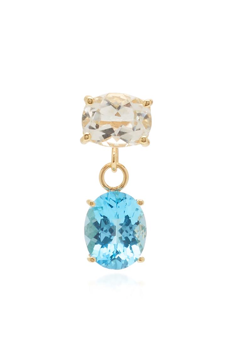 Carole Le Bris Perez Single Marie-antoinette Double Topaz Stud