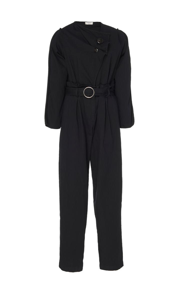Sea Utilitarian Belted Cotton-blend Straight-leg Jumpsuit