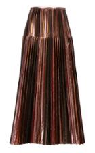 J. Mendel Multi Pleated Midi Skirt
