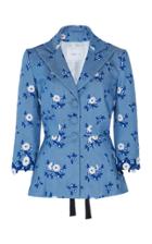 Moda Operandi Andrew Gn Floral-print Cotton-blend Jacket Size: 34