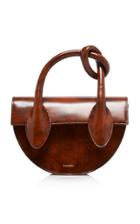 Yuzefi Dolores Knotted Leather Top Handle Bag