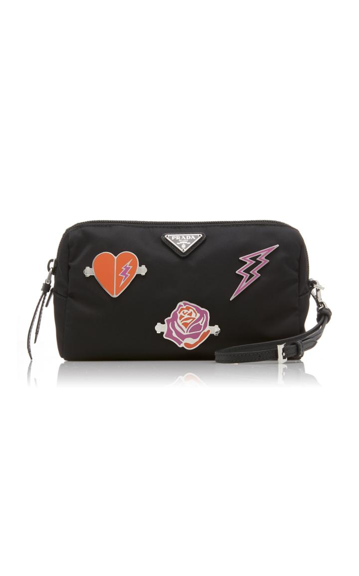 Prada Contenitori Appliqud Shell Pouch