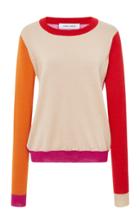 Prabal Gurung Color Block Crewneck Pullover